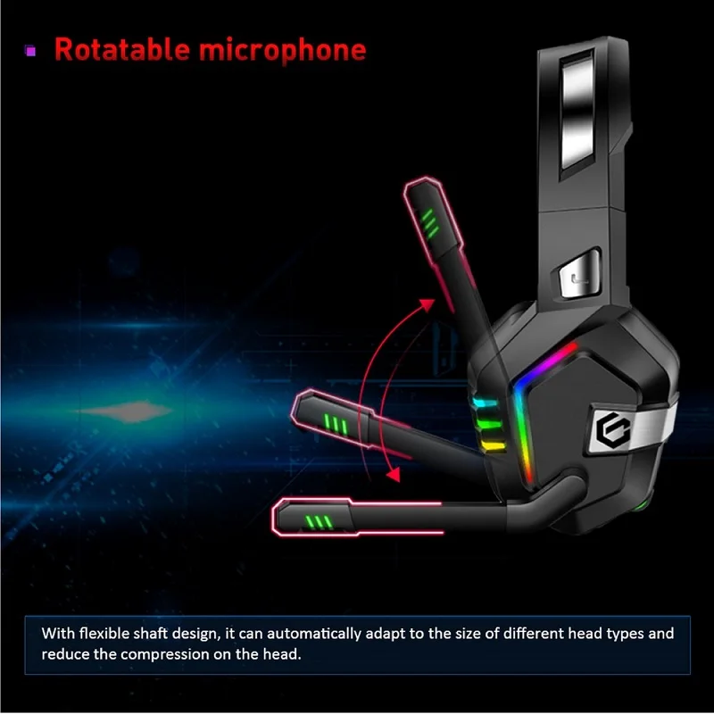 G818 Game Earphones Usb Smart Pc gaming gamer headphones Led Stereo Wired 7.1 Gaming headset with mic