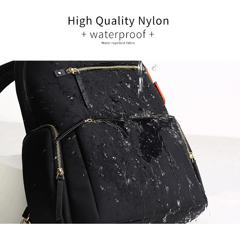 BOPAI Waterproof 13 Inch Travel Fashion Daily Leisure Light For Ladies Bag Back Pack Business Women Casual Laptop Backpack