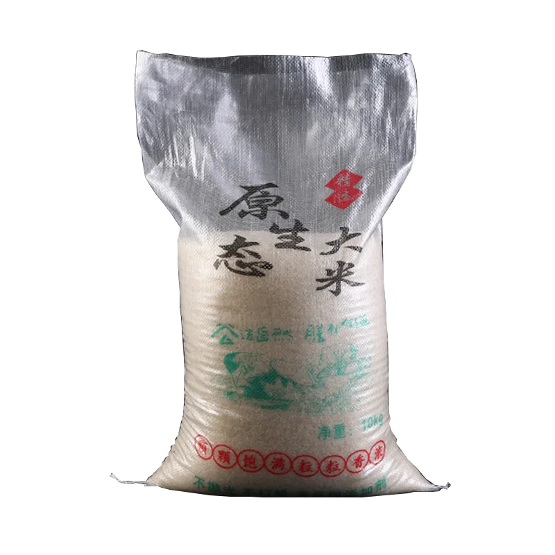 Hot Selling Plastic Laminated Woven Bag Custom 50 Kg Pp Woven Potato Bag Transparent Rice Woven Bag