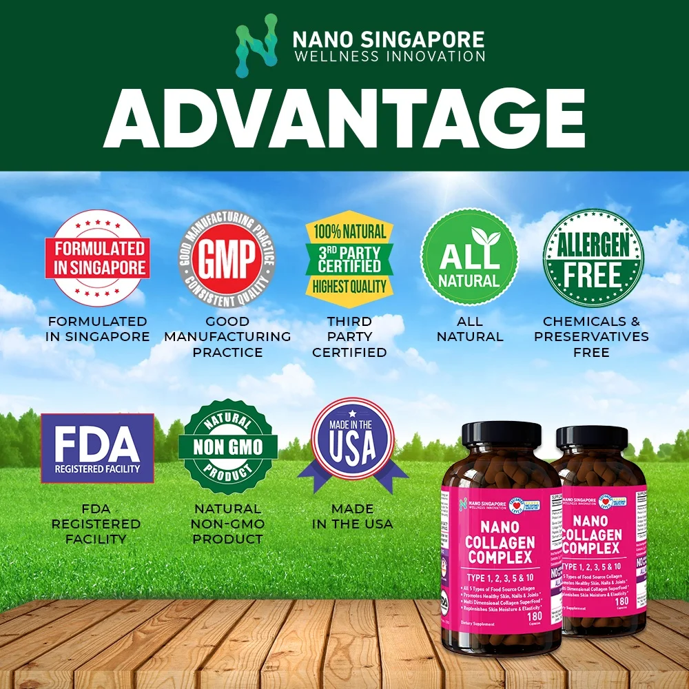 Коллагеновые капсулы для отбеливания кожи с натуральным коллагеном