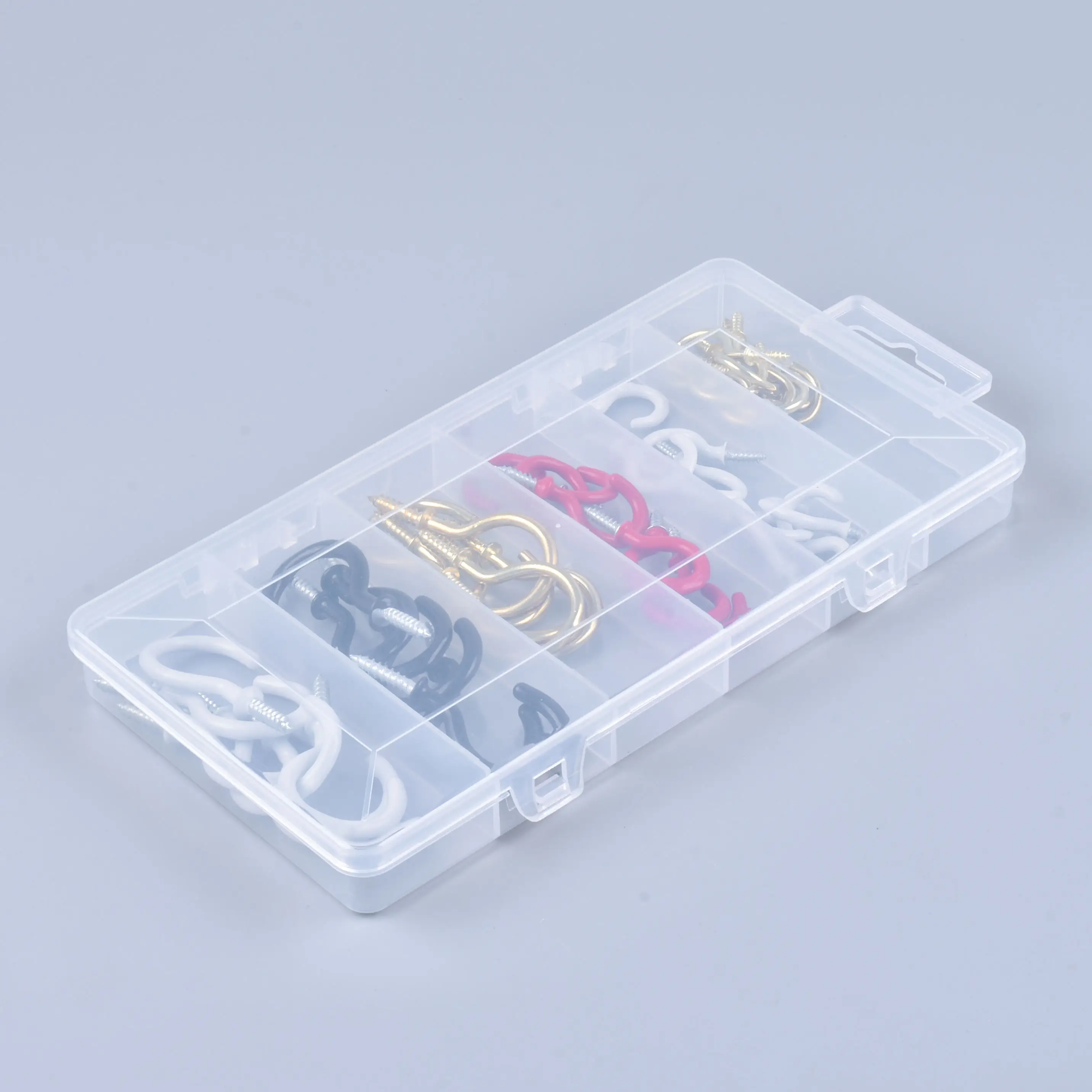 Shanfeng Box Package Colorful Vinyl Coated Cup Hook Open Eye Screw Hook