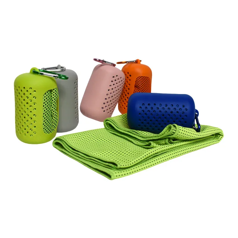 Wholesale Quick Dry Cooling Towel Custom Summer Gym Sports Reactive Printed Instant Cold Ice Cool Towel Microfiber