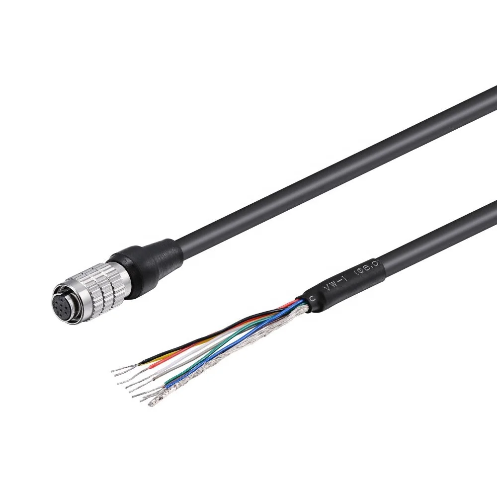 Industrial camera trigger cable Hr25-7tp-8s Hirose 8pin female power trigger cable