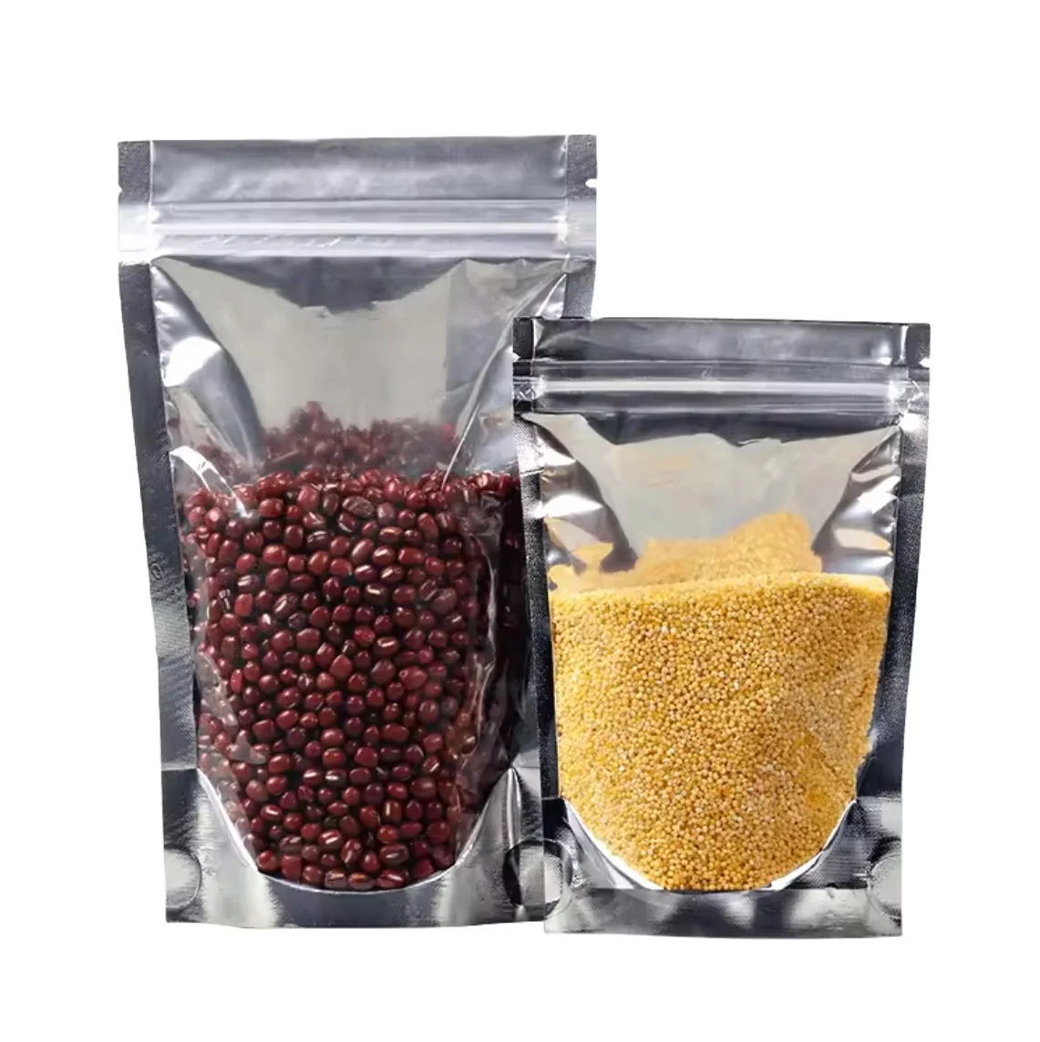 High Quality Frosted Transparent Stand Up Pouch Zip Lock Pouch Plastic Bags