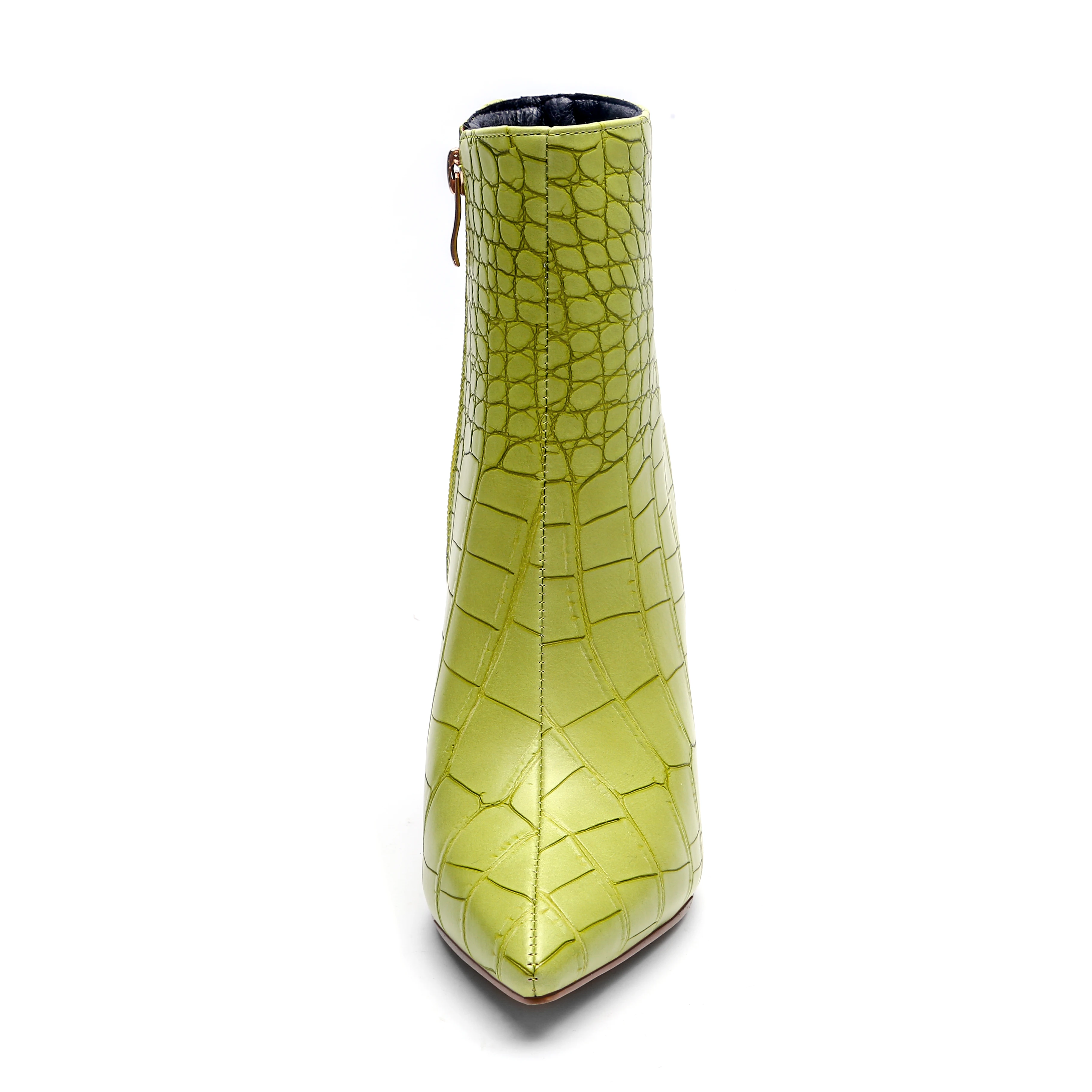 China Wholesales Ladies Gold Metal Zapatos Mujer Sexy High Heels Women Boots Shoes For Winter