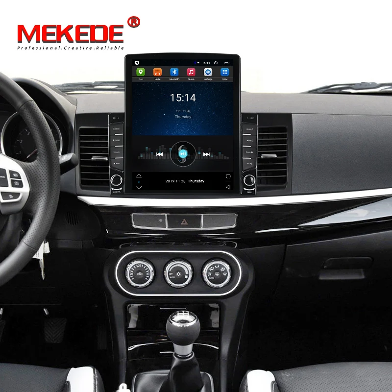  MEKEDE TESLA Android 9 2G + 32G четырехъядерный автомобильный DVD-плеер для Mitsubishi Lancer ex 2008-15 Радио стерео аудио GPS WIFI BT IPS
