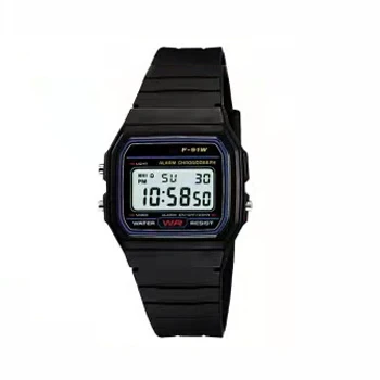 General Watch F91W  Digital Vintage square Sports Watch Alarm Japan Movement