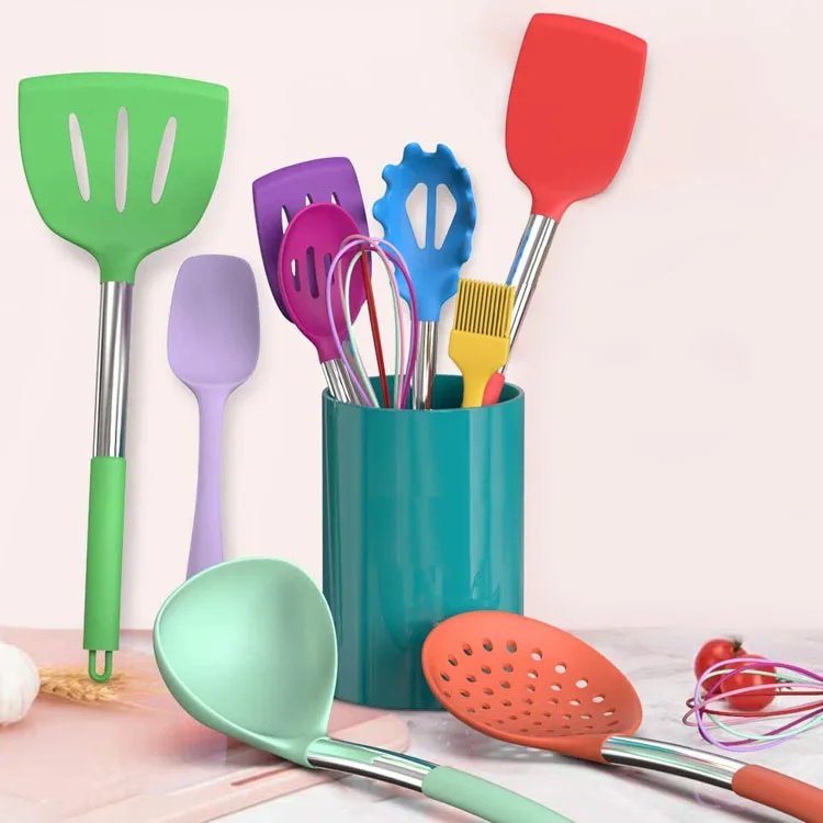 kitchenware silicone kitchenware 16 piece set of silicone kitchenware set non-stick cookware silicone spoon and spatula 16 pcs