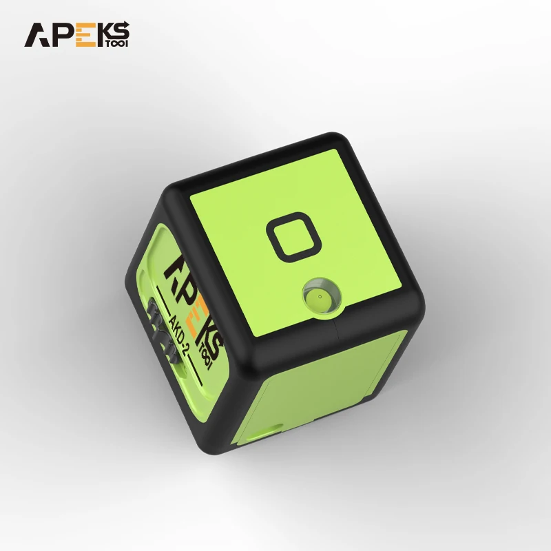 Auto Mini Portable Rotating 2 Line Green Light Laser Level