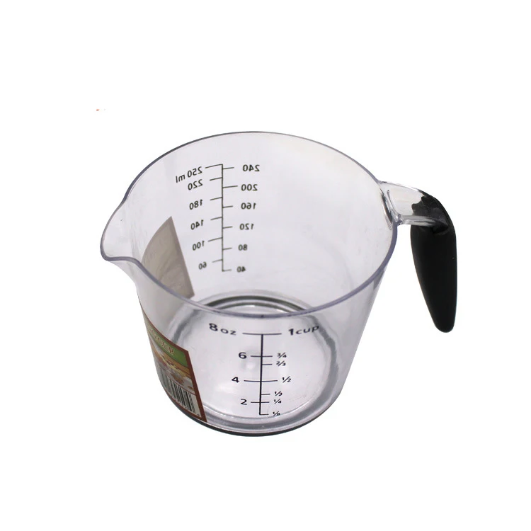 OEM factory personalize kitchen use bakery  250ml plastic measuring cup jug with scale