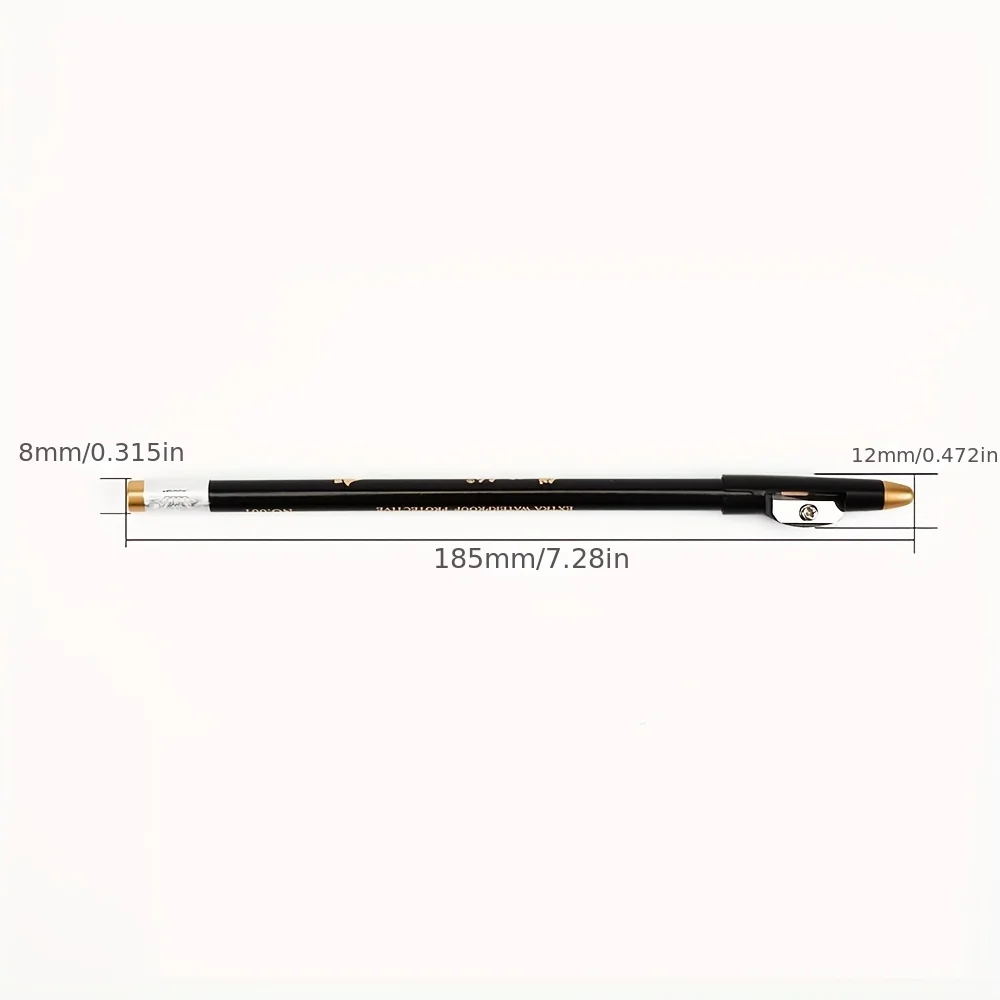 Eyeliner Eyebrow Pencil With Sharpener Black Brown Sweat Proof Eyeliner Eye Makeup Waterproof Eyebrow Pencil