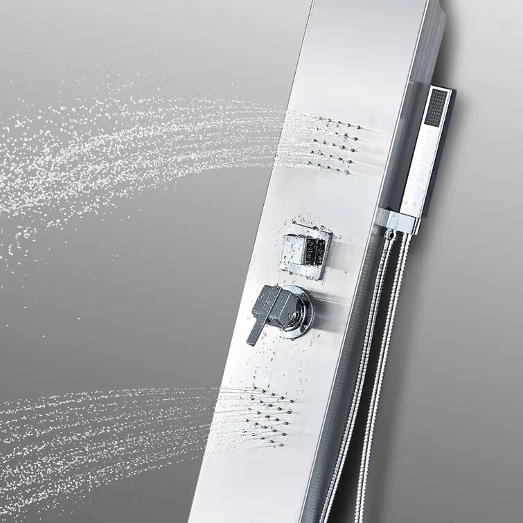 Shower Wall Panels Bathroom Thermostatic Waterproof Waterfall Spa Jets Smart Shower Panel