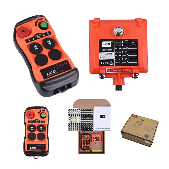 Q200 2 buttons radio truck crane remote control crane industrial remote control