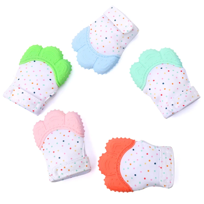 Easymom Silicone Teethers Gloves for Babies  Custom Food Grade Soft Silicone Mitten Baby Toddlers Soothe Teething Toys Gift