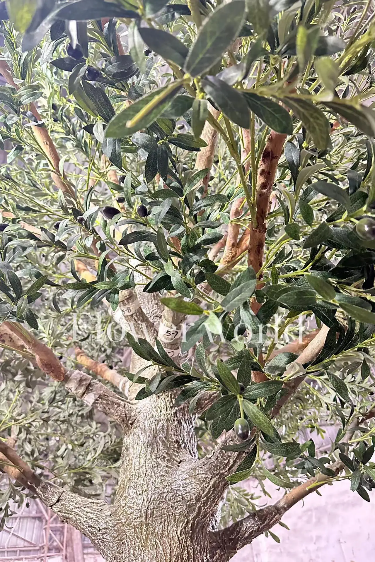 Simulation Nordic Home Living Room fiberglass trunk artificial plant tree landscape decoration artificial olive tree