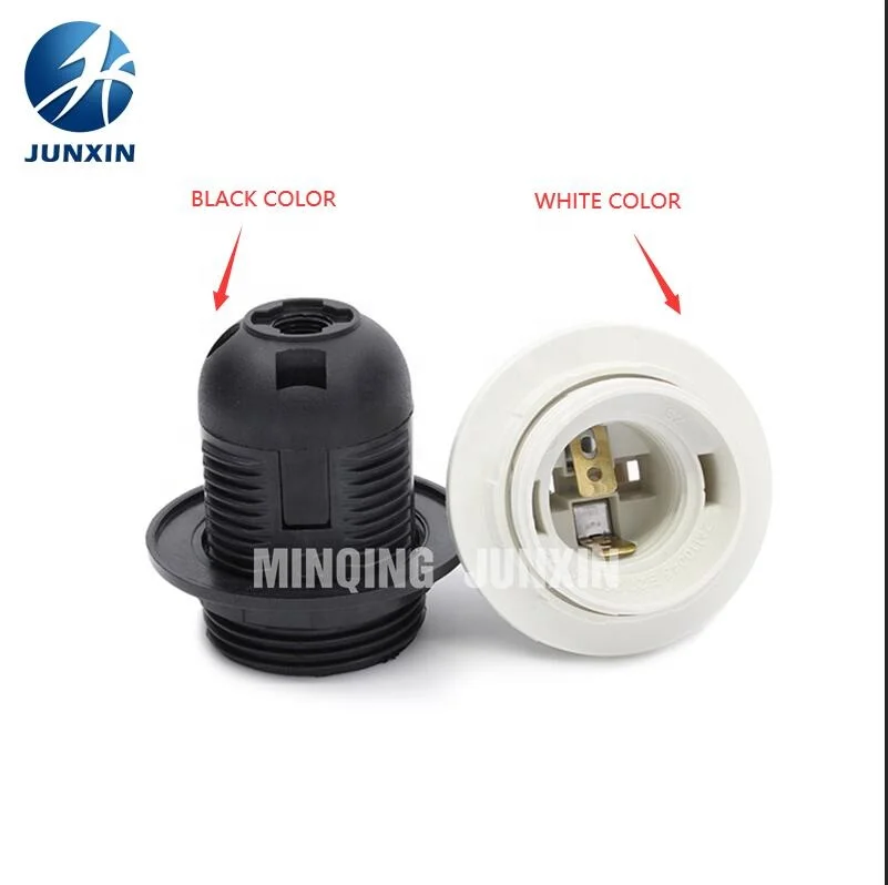 Hot Sell Bakelite thread light bulb socket vintage CE VED UL E14 E26 E27 E40 black white plastic lamp holder