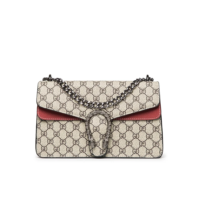 
The same type of spot wholesale hot sale one-shoulder messenger bag metal chain bag 