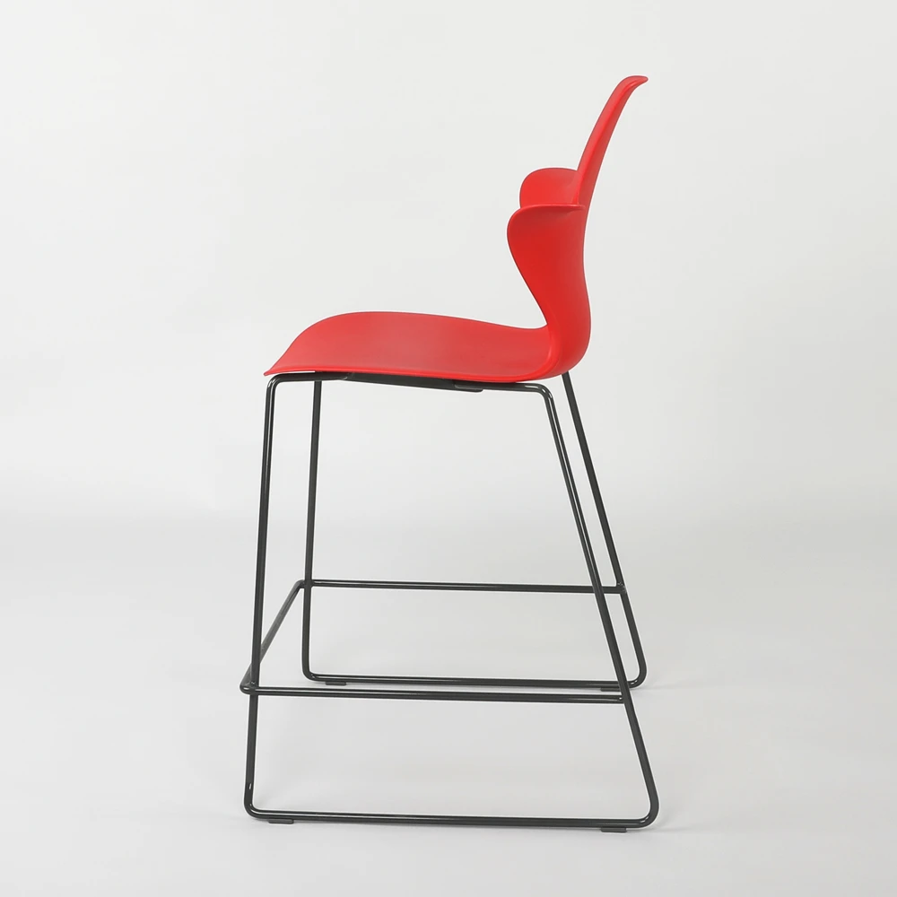 new design colorful plastic high top chair bar stool