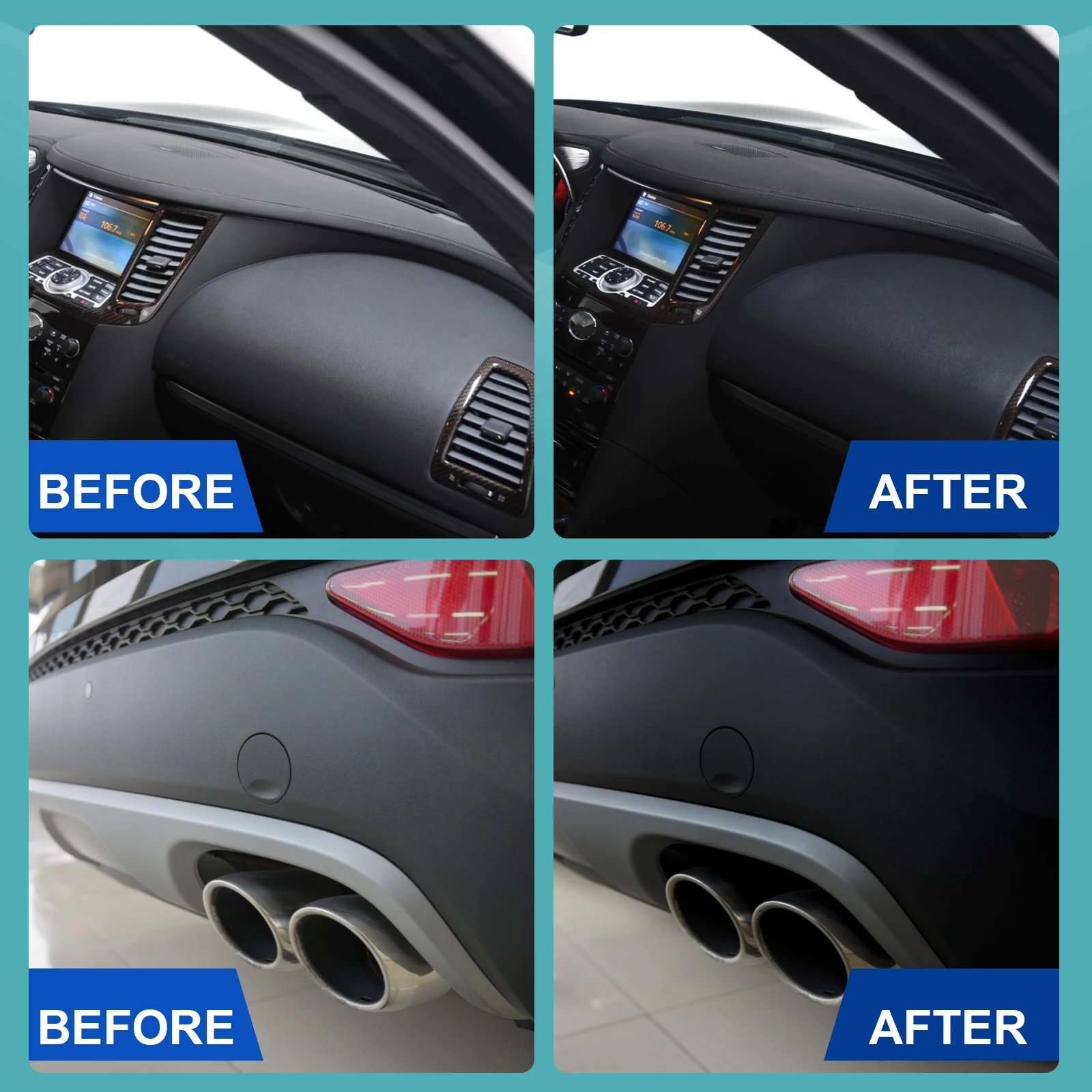 Car Specialist Nano Plastic Refresh Coating Refurbish Agent Cleaning Products Restorer Cleaner