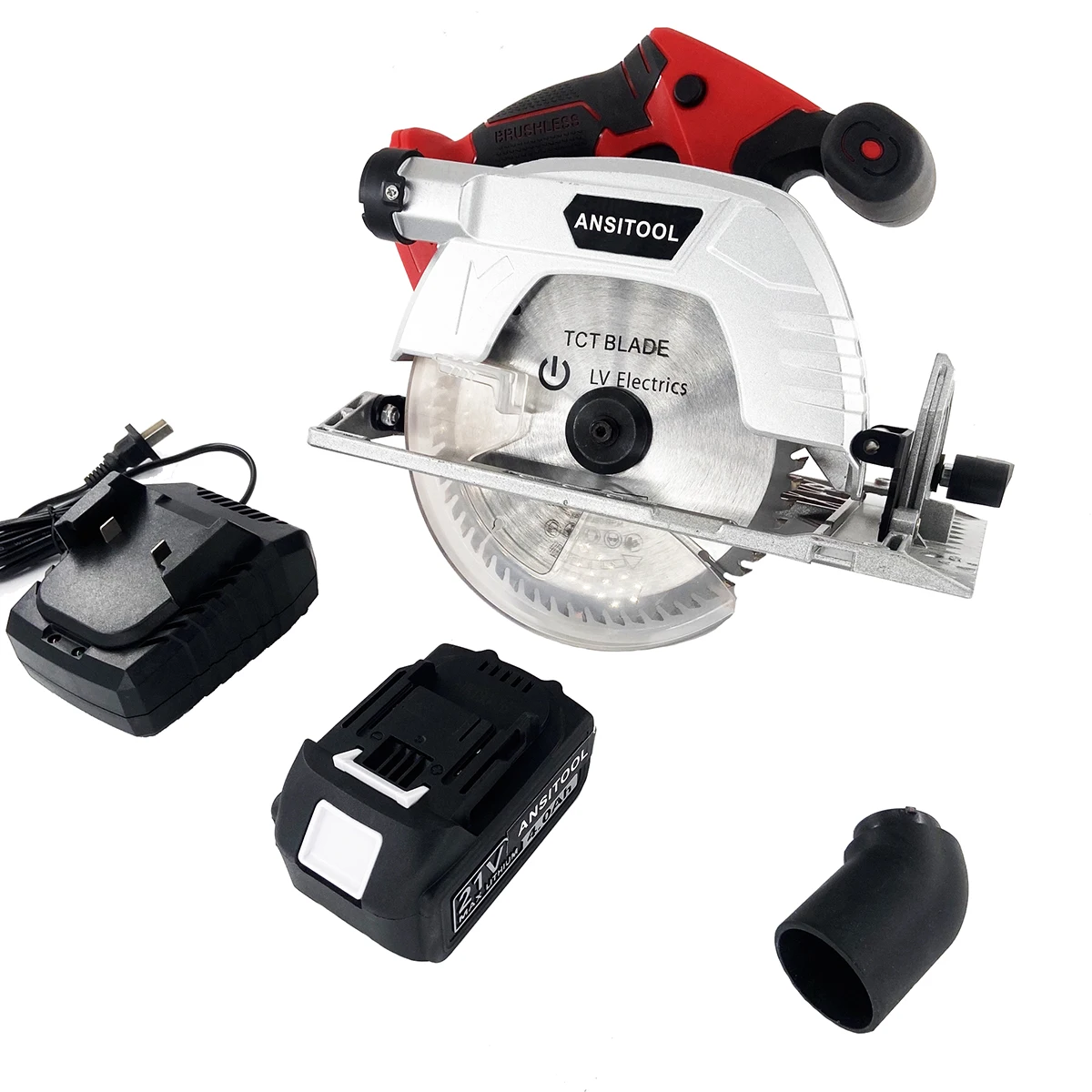 
High Performance 185mm 18V Brushless Cordless Tools Electric Circular Saw Machine For Wood Cutting 