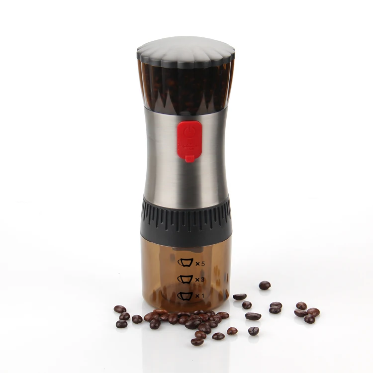 2022 Wholesale Stainless Steel Portable USB Rechargeable Coffee Bean Grinder Machine Coffee Maker