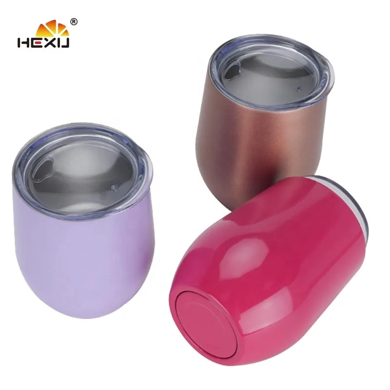 12oz Stainless Steel Double Wall Insulated Wine Cup Coffee Thermo Mug