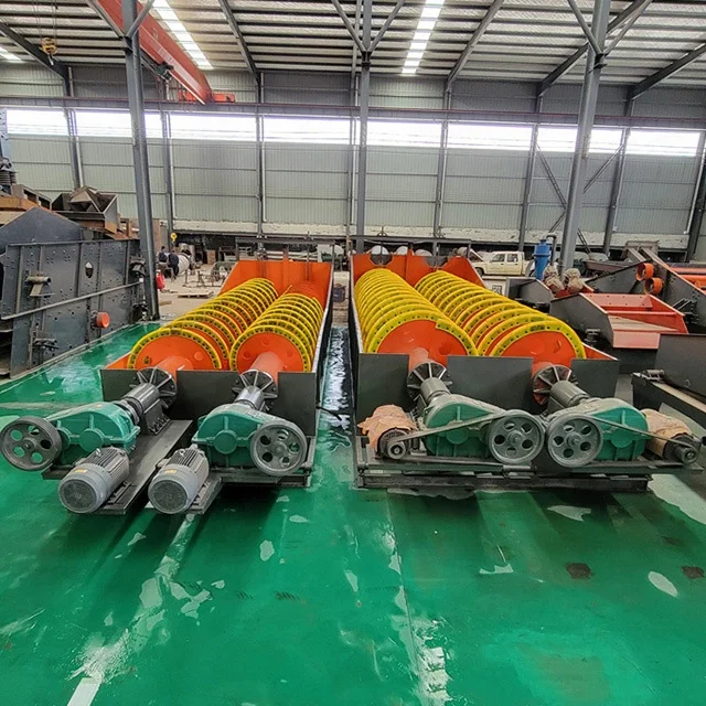 Кварцевый песок стиральная машина искусственный моющие растения двойной винт пескомойное оборудование