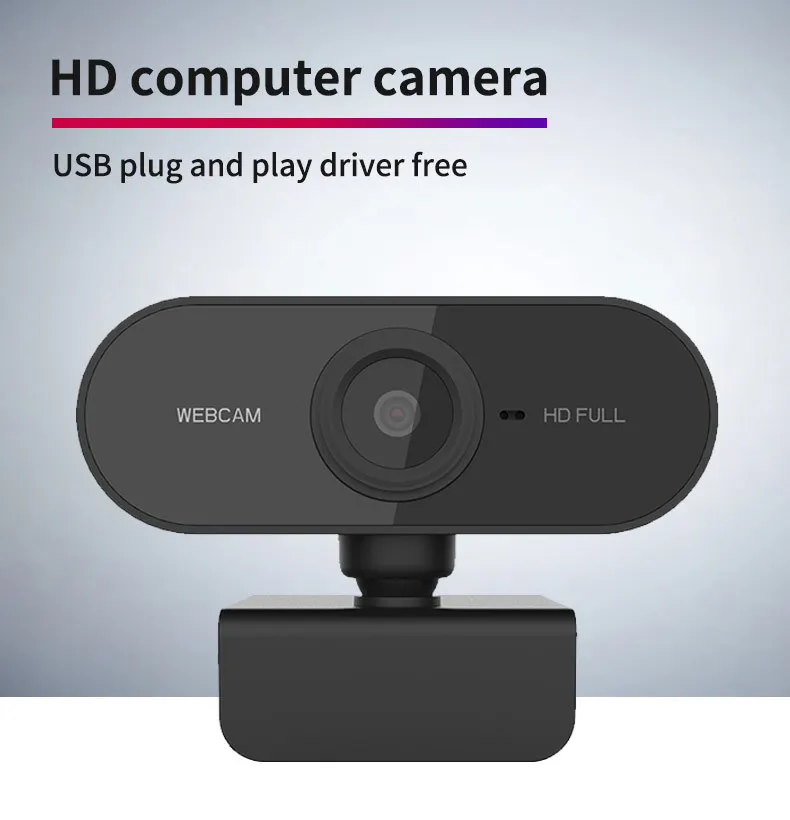 
Chinese Factory 360 Degree Rotation HD 1080P USB Computer Webcam Camera 