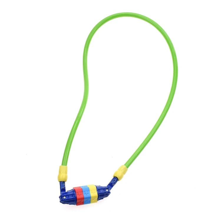 YH9152 цветные маленькие 3-цифровой комбинация велосипедной цепи блокировки велосипедный замок трос, хорошее качество для детей