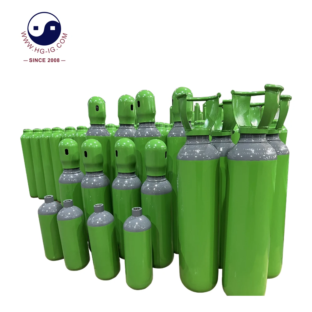 HG-IG GB/ISO Standard  Small High Pressure 2L 3.4L 3.6L 5L Seamless Steel Industry Oxygen Gas Cylinder Price