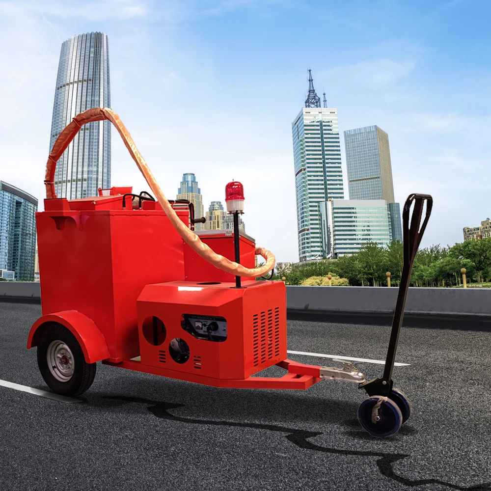 Road Machinery Asphalt Pavement Asphalt Road Marking Grouting Machine With Small Hand Push Asphalt Sewing Road Marking Machines