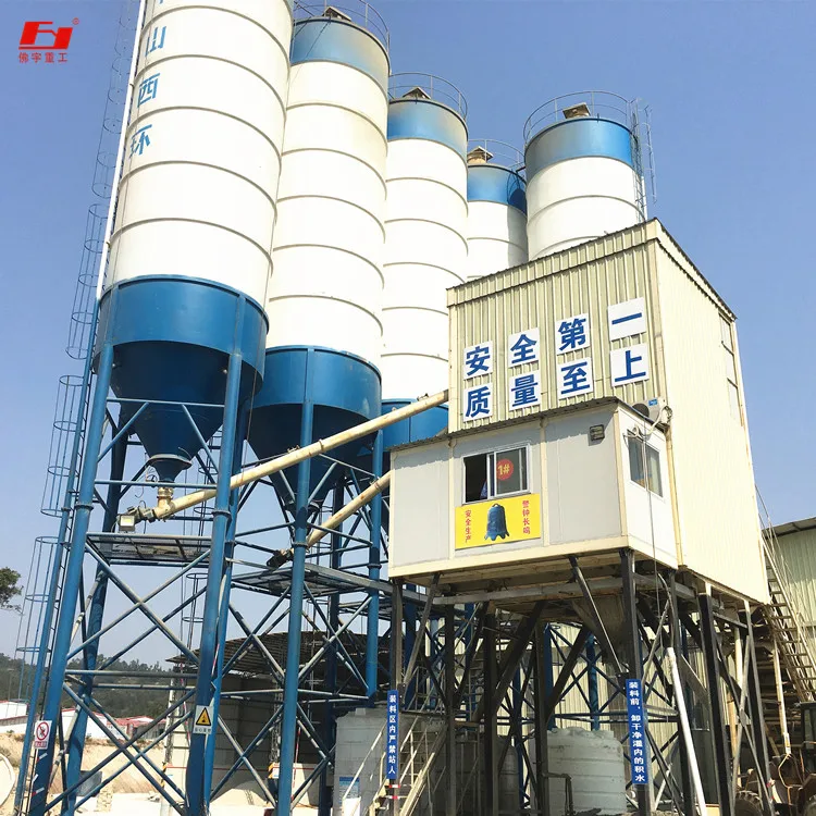 120m3/h Wet mix Ready mix HZS120 Concrete Mixing Batching Plant on sale with Biaxial compulsion mixer
