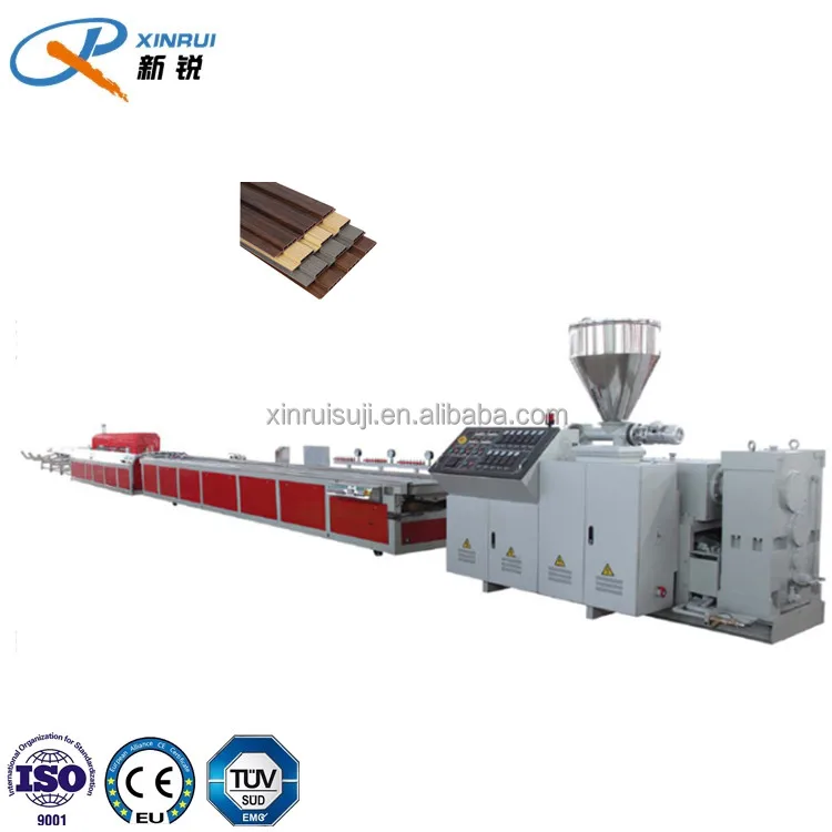 PVC WPC Wood Plastic Composite Panel Production Line PVC WPC Decking Profile Extruder Decoration Wall Panel Machine