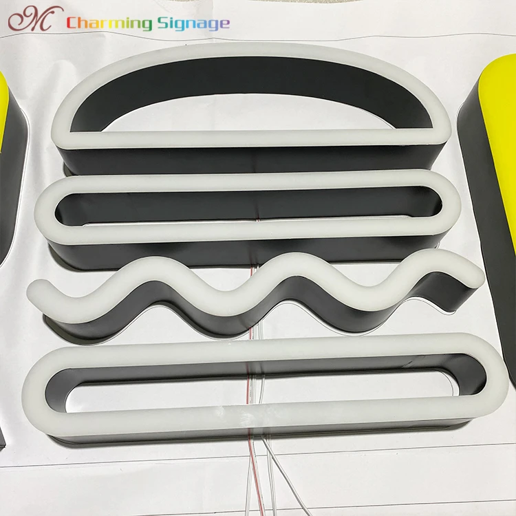 Outdoor Advertising Brand Signage 3D Acrylic Letters LED Sign Custom Logo Signs Wall Mounted