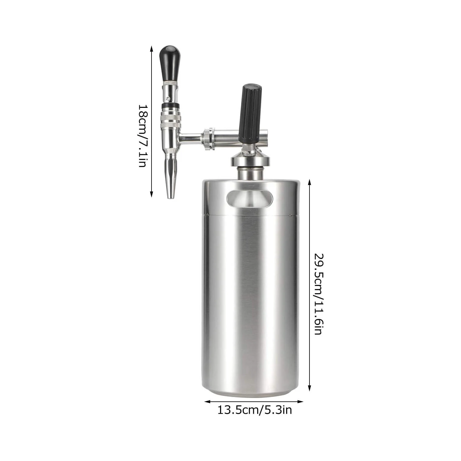 Домашнее варение нержавеющая сталь азотная инфузионная кофейная бочонок нитро холодная кофеварка