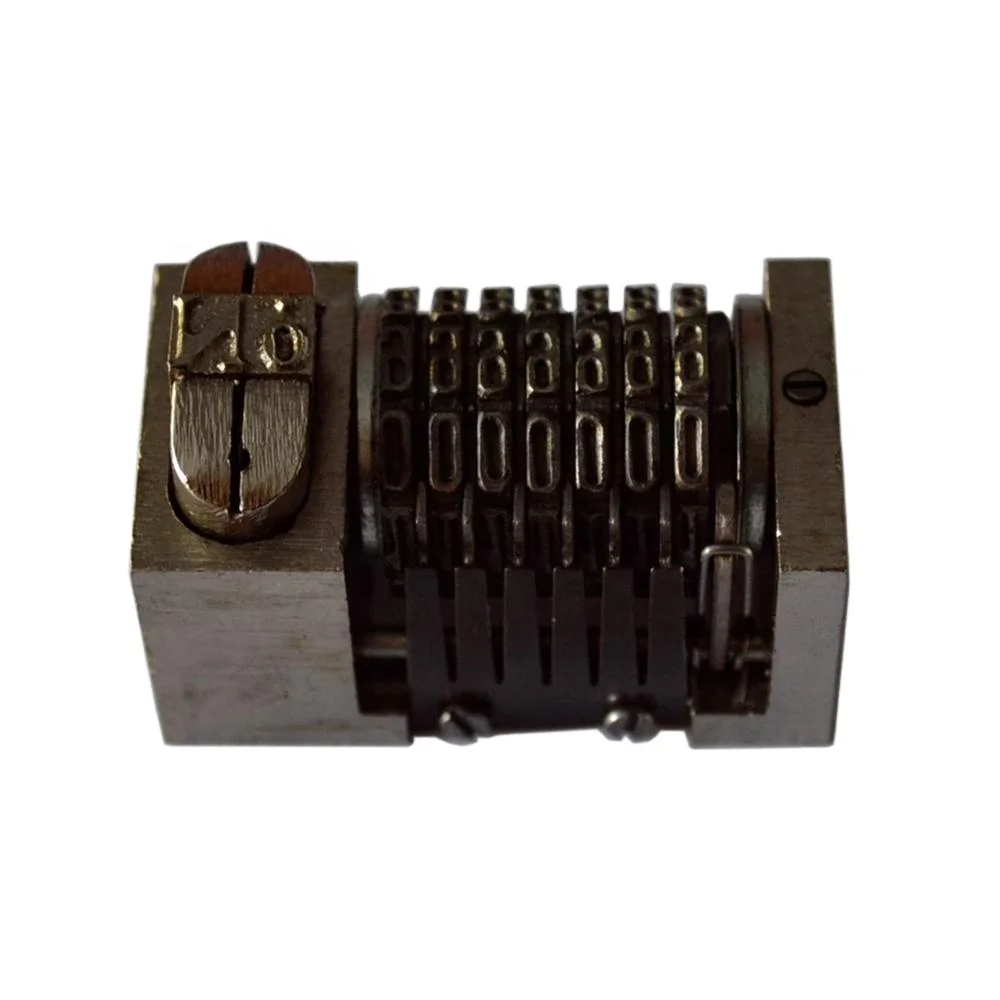 1 PIece Press Letter Numbering Machine 7 Digits Backward