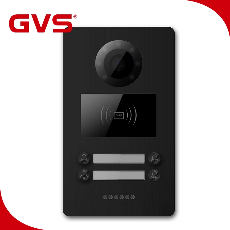 2019 Guangzhou Factory GVS IP TCP Video Intercom System POE Switch 6+2 Port Video Intercom with Remote Control