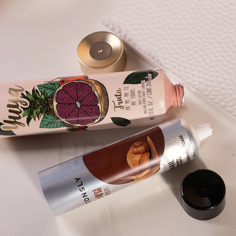 manufacture customized empty  tube packaging ABL aluminum plastic tube for facial cleanser  packaging