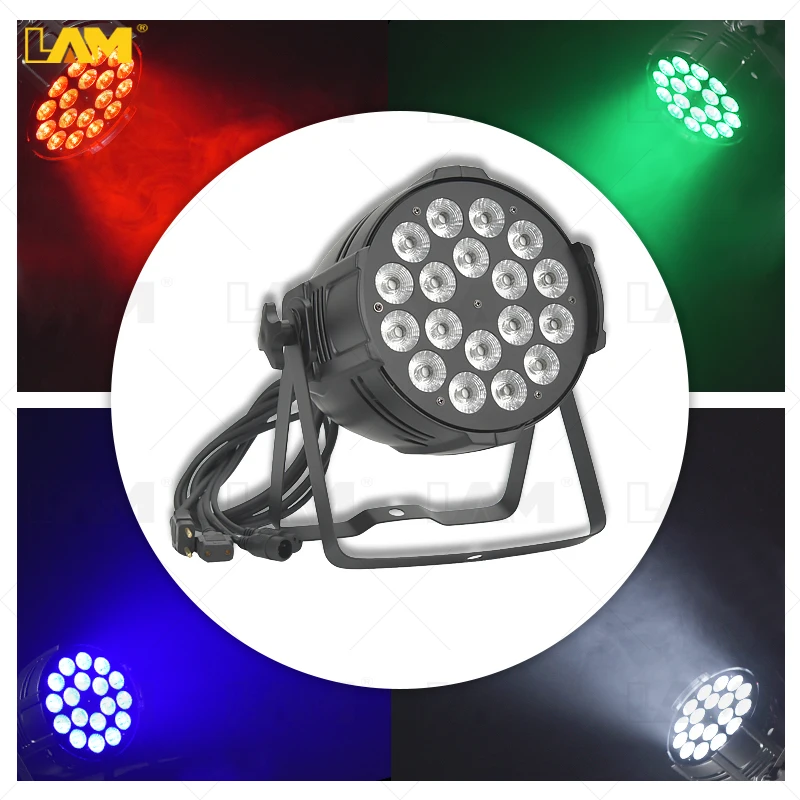 Indoor party lighting led Rgbwa UV 6in1 18X18W Par Light RGBW 4in1 18x10w RGBWA 5in1 18*15w LED PAR CAN Stage Light For Disco