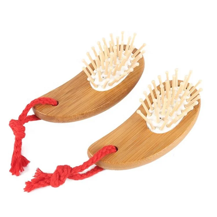 Exquisite Eco-Friendly  bamboo wood comb Hair Brush for baby and children
