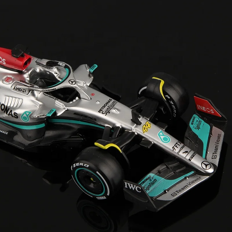 1:43 Bburago 2022 F1 Mercedes-AMG Team W13 #44 Lewis Hamilton роскошный автомобиль из сплава литые машины модель формула один игрушечный подарок