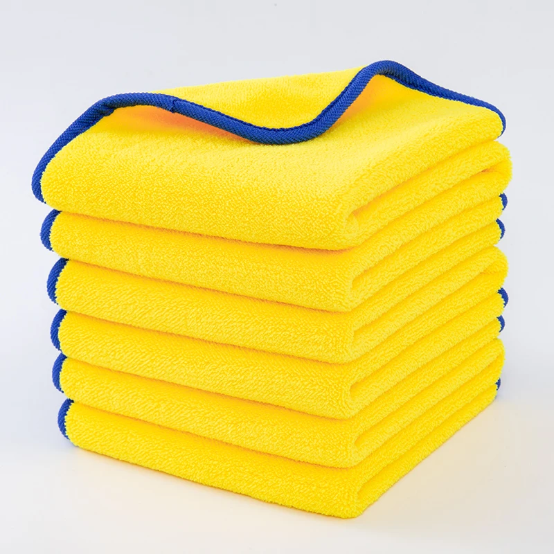 
Hot sale wholesale custom logo microfiber plush microfiber car towel 