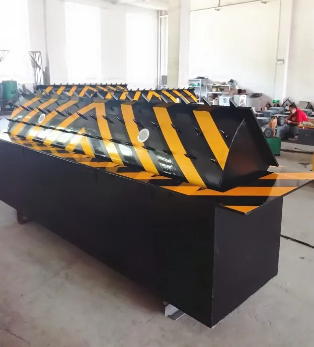 vehicle control led warning lights remote control high security hydraulic rising road blocker