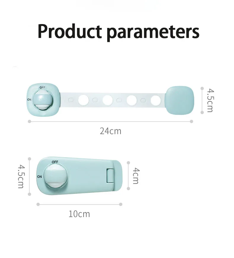 Custom-made high-quality child safety lock drawer safety buckle anti-treasure grip door latch lock