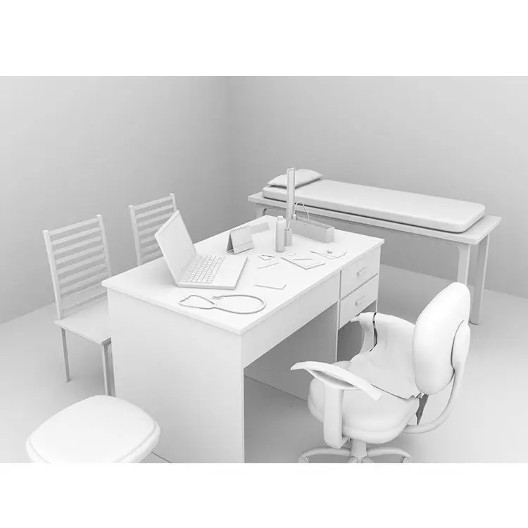 Cheap hospital furniture  doctor examination table beautiful medical clinic furniture doctor desk for hospital