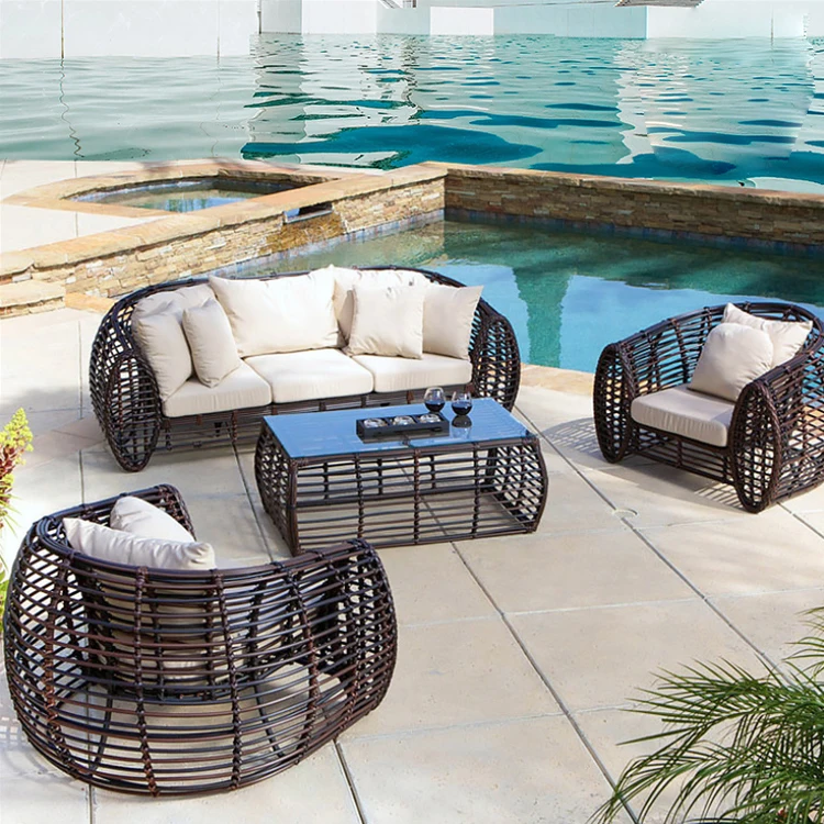 Wholesale Cheapest Ball Egg Shaped Chair Indoor Outdoor Hotel Leisure Furniture Rattan Wicker Garden Sofa