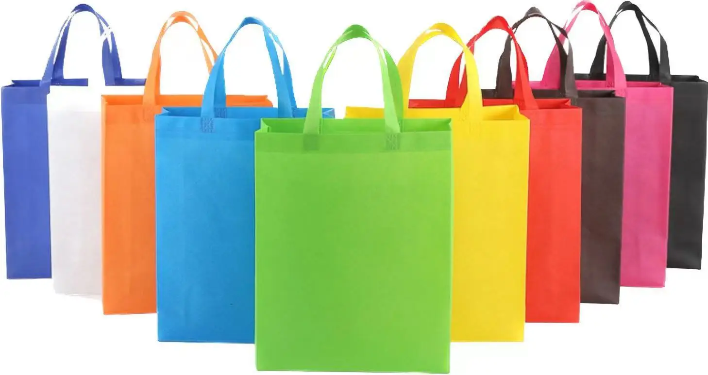Custom Xmas Reusable WaterproofNon-woven Large Tote Bags Gift Non Woven Grocery Shopping Bags BSCI SEDEX with Handles