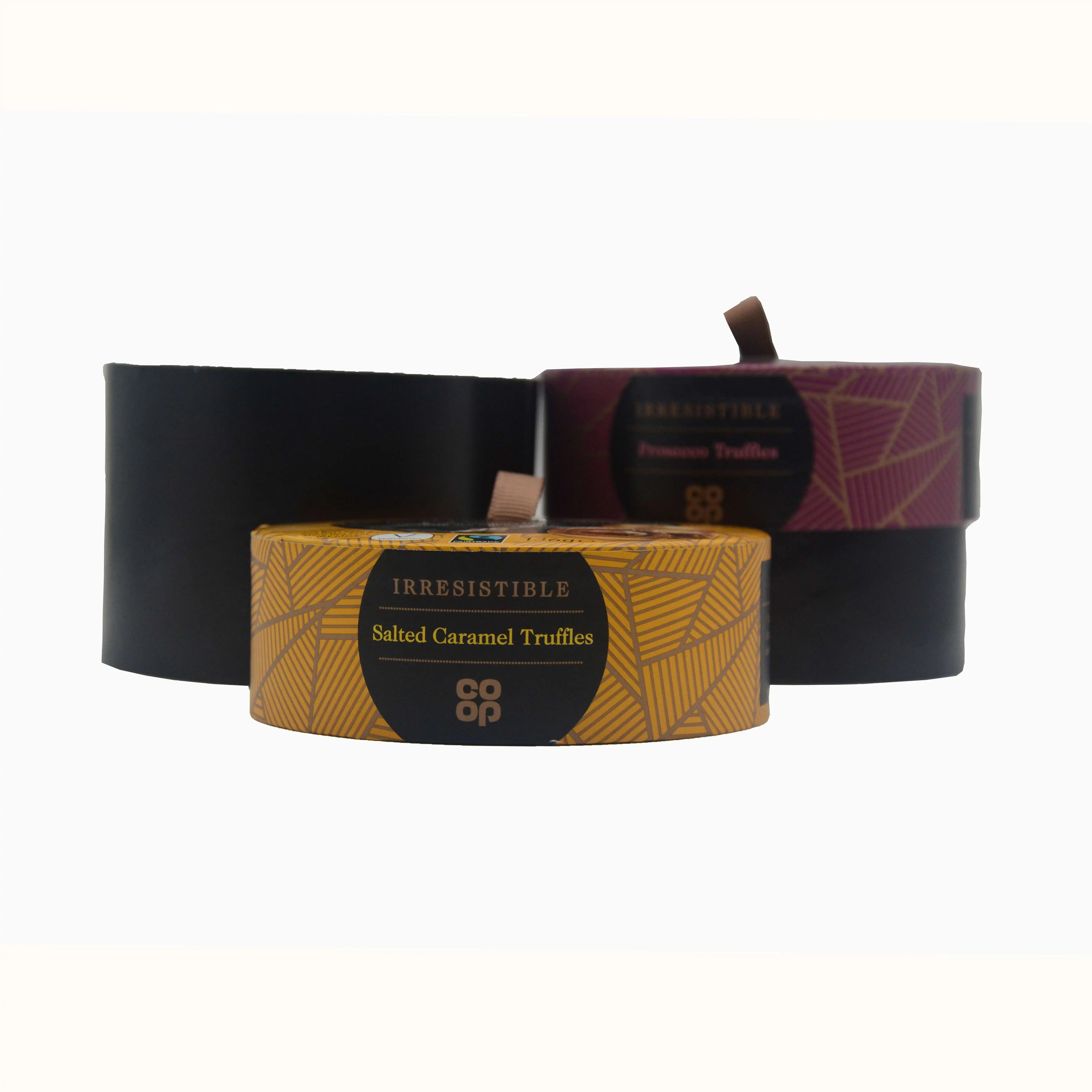 Zero waste  reusable biodegradable round paper cardboard popcorn chocolate powder candy box packaging