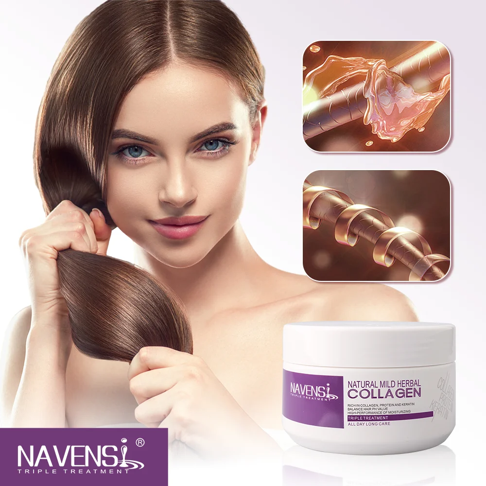 Navensi Morocco Argan Oil Nourishing Repair Collagen Hair Mask Protein Herbal Shampoo and Conditioner Care Set
