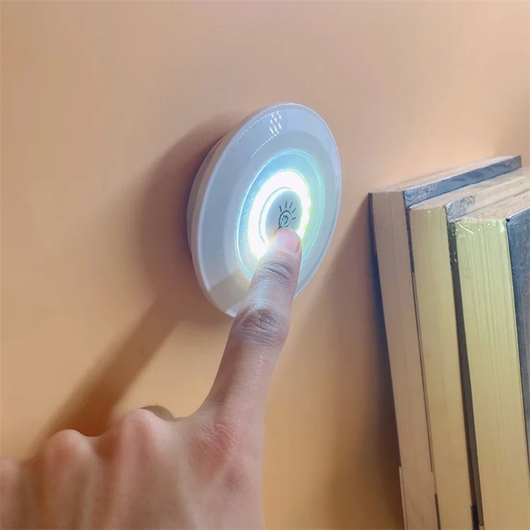 Wholesale COB Wireless Remote Control Induction Lamps Pasteable Mini Touch Kitchen Bedroom Staircase Closet LED Night Lights
